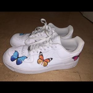 Custom Butterfly Air Force 1s